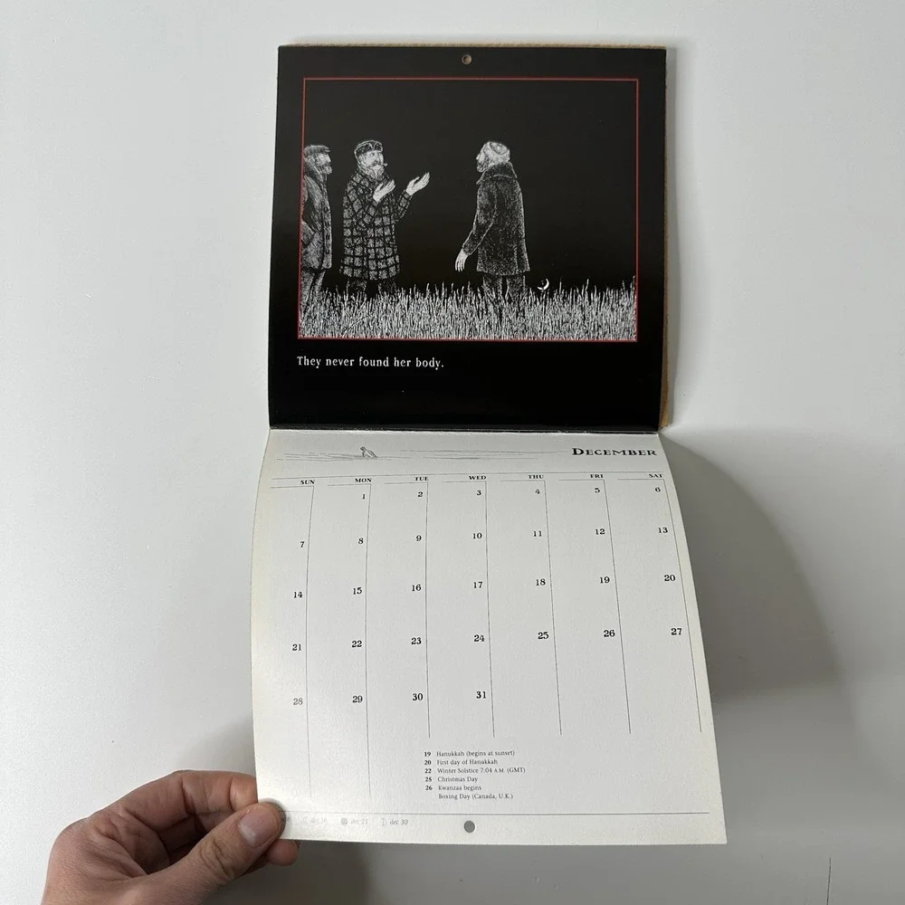 Edward Gorey Deranged Cousins 2003 Small Wall Calendar Gothic Art Illustrated